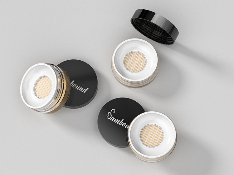 高透明帶濾網散粉分裝盒注塑件